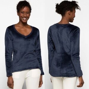 Ugg Daisy Fleece V-Neck Lounge  Top Sz L